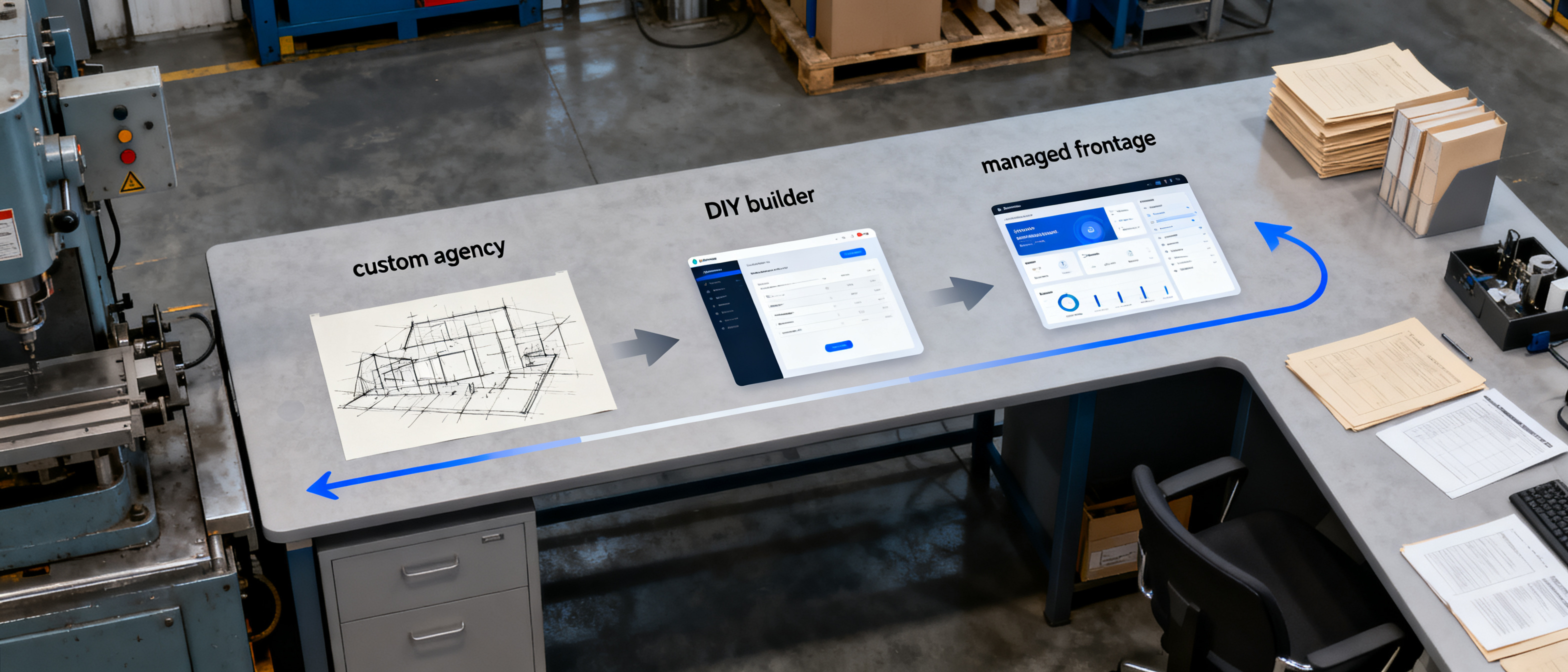 Manufacturing Website Design & Development: Agency, DIY, or Managed